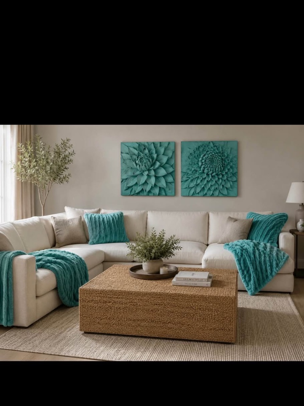 OSLO Z GALLERIE AQUAMARINE THROW